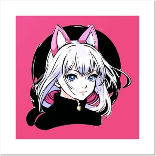 Katja - Jap Anime Cat Girl (Neko) Posters and Art